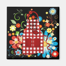 Kiss The Cook Fridge Magnet