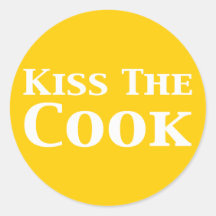 Kiss The Cook Gifts Sticker