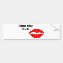 Kiss the Cook Large Bumper Sticker