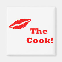 kiss the cook magnet