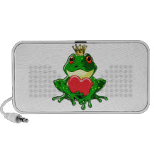 Kiss the Frog Prince Portable Speakers