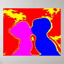 Kiss The MUSEUM Zazzle Gifts Poster