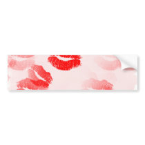 Kissable Lips Bumper Sticker