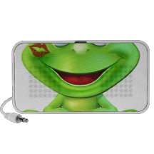 Kissed frog prince travelling speakers