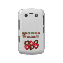 Kisses And Hugs For My Soldier Blackberry Bold Case-Mate Blackberry Case