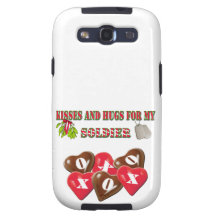 Kisses And Hugs For My Soldier Galaxy SIII Covers