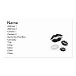 kisses-blackwhitegrey business card