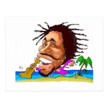 Kisses from Jamaica BOB Postcard