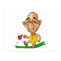 Kisses from Tibet DALAI LAMA Postcard