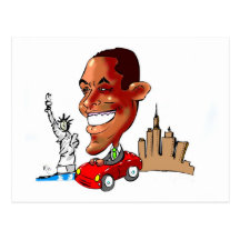Kisses from Usa OBAMA Postcards