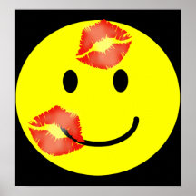 'KISSEY' SMILEY FACE PRINT