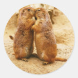 Kissing Black Tailed Prairie Dogs Sticker