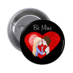 Kissing Couple (in heart) buttons