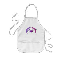 Kissing Dolphins Children's Apron
