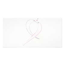 Kissing Eels Tie Custom Photo Card
