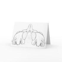 Kissing Elephants Cards