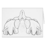 Kissing Elephants Cards