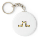 Kissing Giraffes keychains