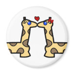 Kissing Giraffes magnets