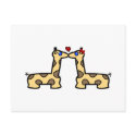 Kissing Giraffes postcards