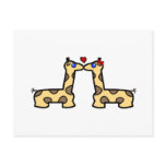 Kissing Giraffes postcards
