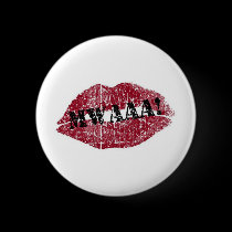 Kissing Lips Valentine buttons