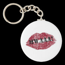 Kissing Lips Valentine keychains