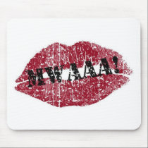 Kissing Lips Valentine mousepads