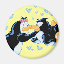 Kissing Penguins Magnet magnets