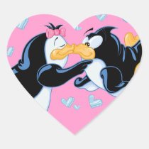 Kissing Penguins Stickers stickers