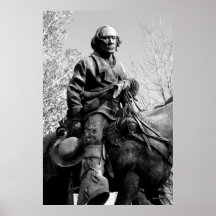 Kit Carson Statue, Carson City, Nevada Print