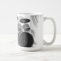 Kit de tambour (noir et blanc) - tasse de café