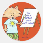 Kit Fox Art Reward Stickers
