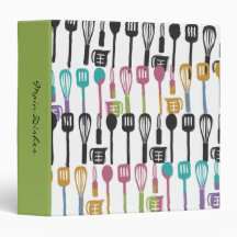 kitchen cooking utensils recipe cookbook binder