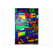 Kitchen Fantasy by Piliero Post Card