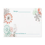 kitchen garden recipe cards postcard