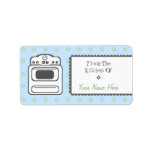 Kitchen Label - White Retro Stove