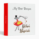 Kitchen Magician Retro Cook Custom Recipe Binder