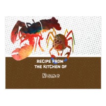 Kitchen Recipe Cards Post Card