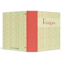 Kitchen recipes binder