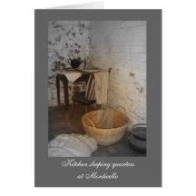 Kitchen Sleeping Quarters at Monticello Card