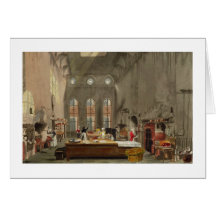 Kitchen, St. James's Palace, engraved by William J Greeting Cards