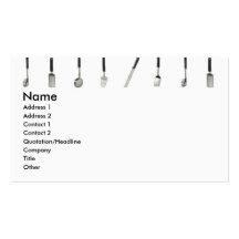 Kitchen Tools Profile Card Business Card Templates