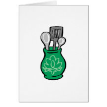 Kitchen Utensils Greeting Cards