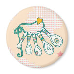 Kitchen Utensils - Measuring Spoons Fridge Magnet
