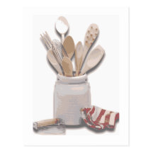 Kitchen Utensils Post Card