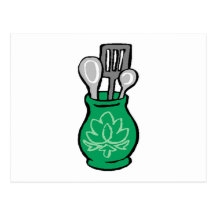 Kitchen Utensils Postcard