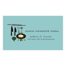 Kitchen Weapons Catering Chef Designs Business Card Template