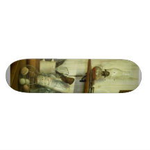 Kitchen With Wire Basket of Eggs Skate Board Decks