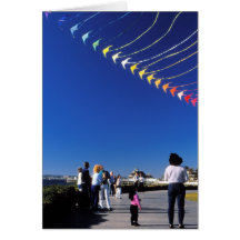 Kite Flying Greeting Card